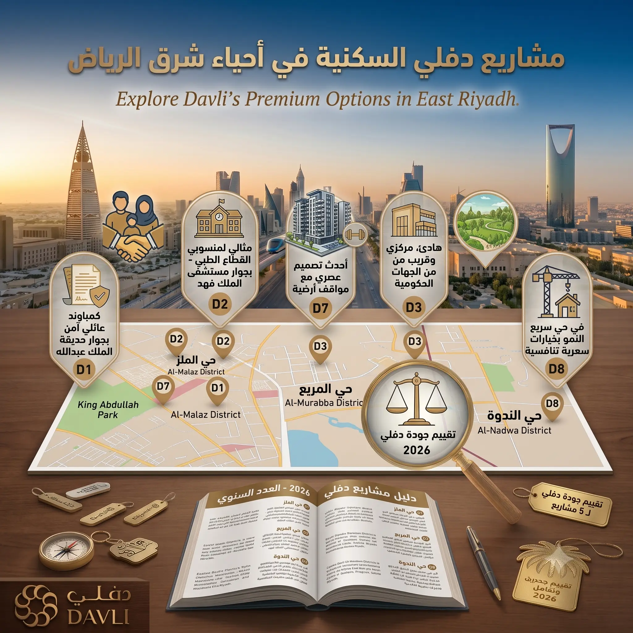 افضل احياء شرق الرياض للسكن: مقارنة شاملة بالمرافق والأسعار والخدمات 2 احياء شرق الرياض
